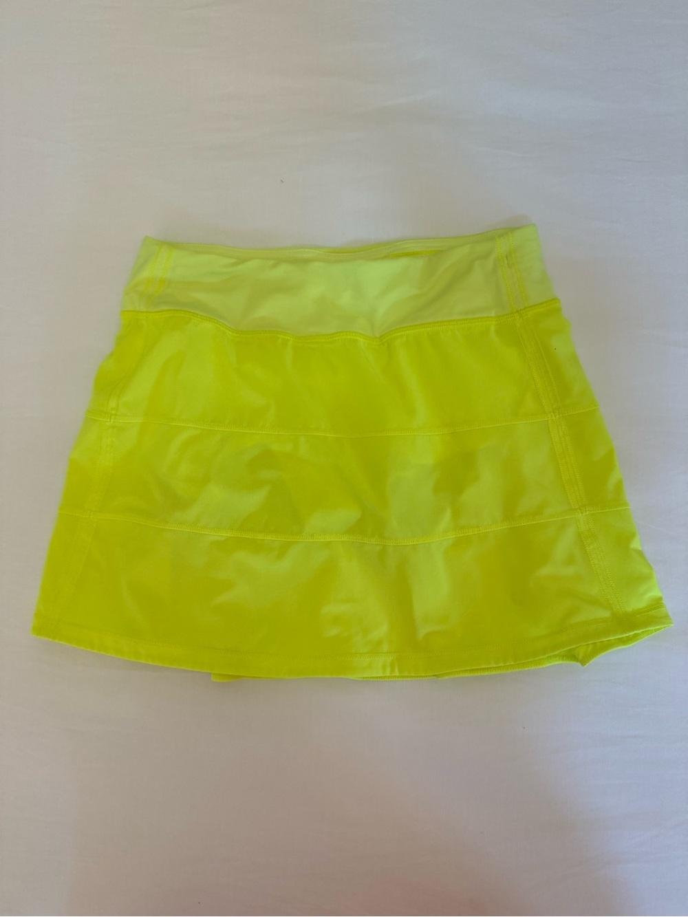 Lululemon Neon Yellow Pace Rival Skort